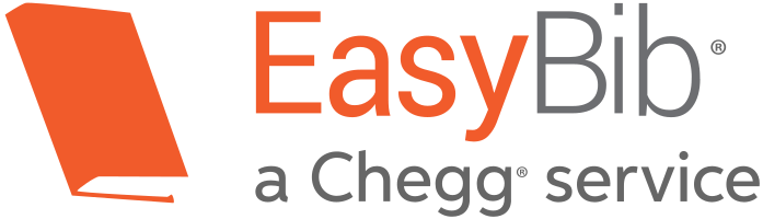 EasyBib logo featuring orange and black text, representing a citation and bibliography tool for students and researchers.