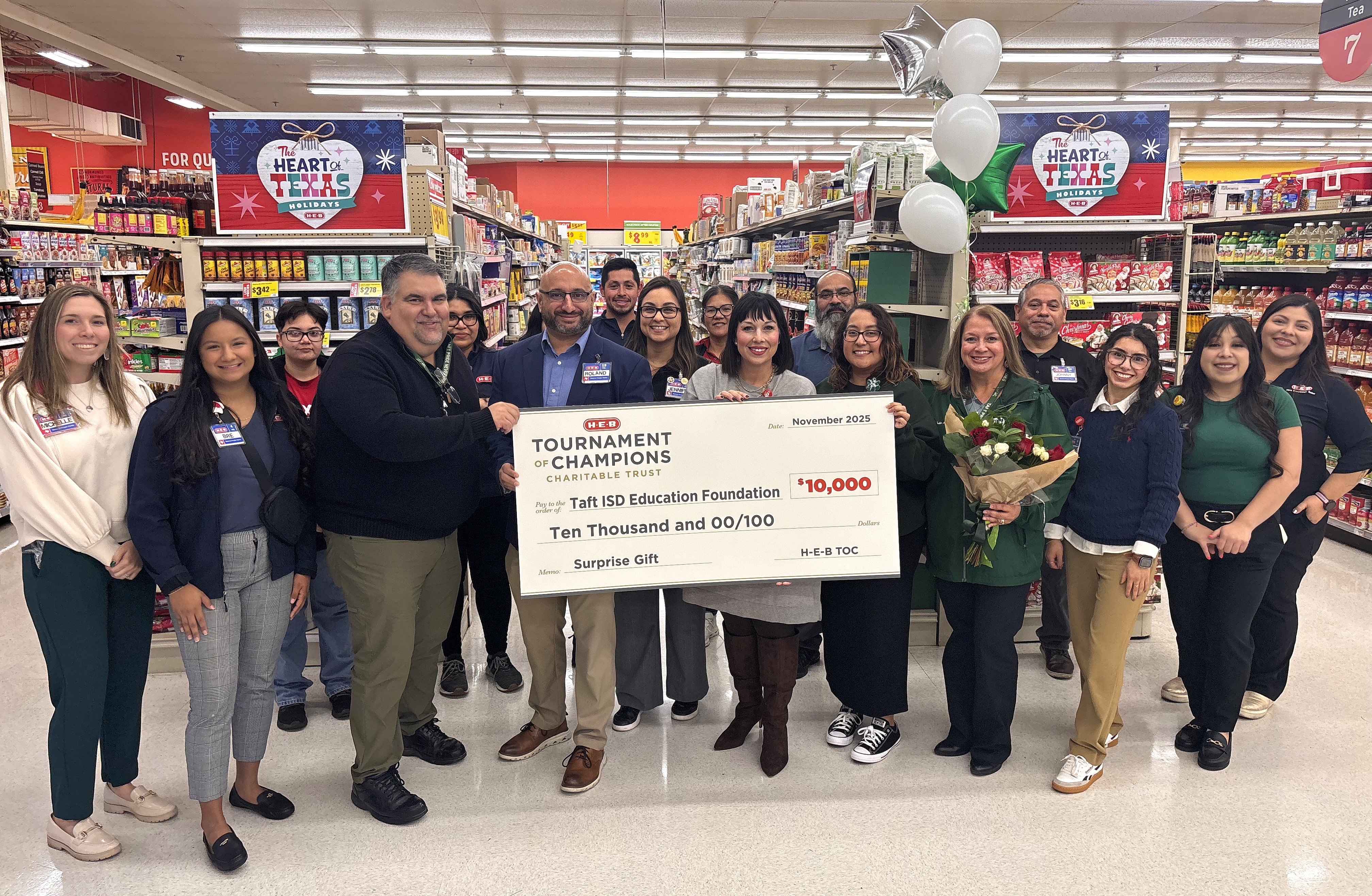 Thank you, HEB, for your generous donation!