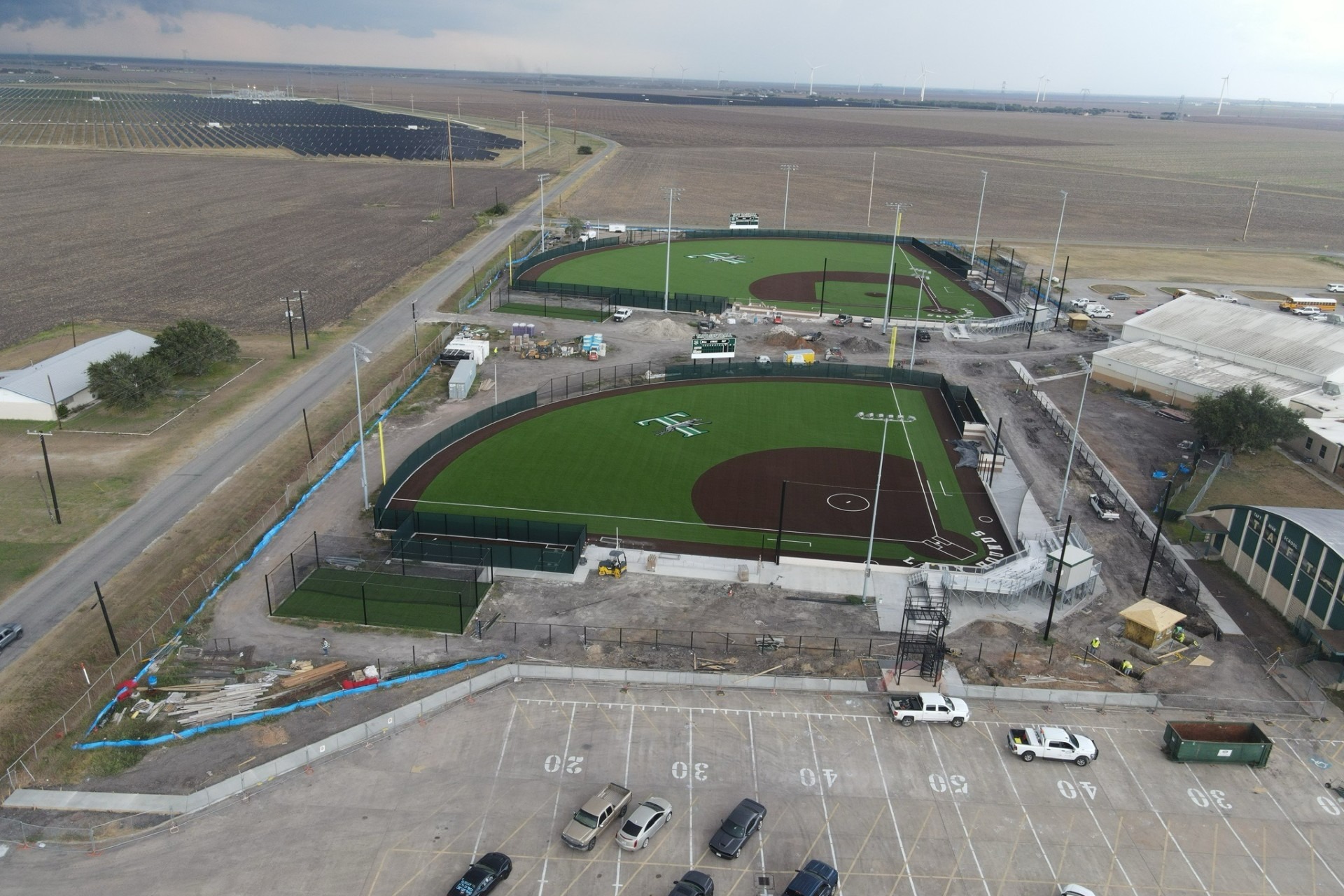 Baseball and softball fields