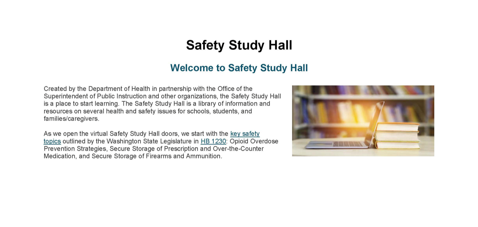 Safety Study Hall