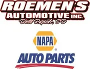 Image of Roomen's Automotive Inc. showcasing Napa Auto Parts, featuring a well-organized display of automotive supplies.