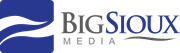 Big Sioux Media logo featuring bold typography and a modern design, representing a dynamic media company.