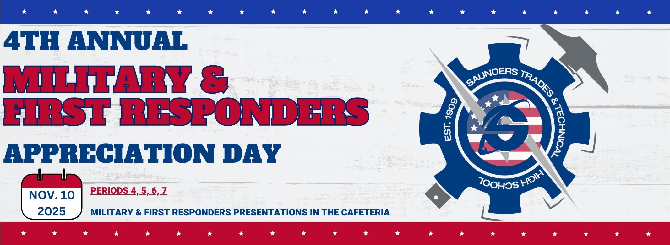 Military &amp;  First Responders Day - November 10, 2025