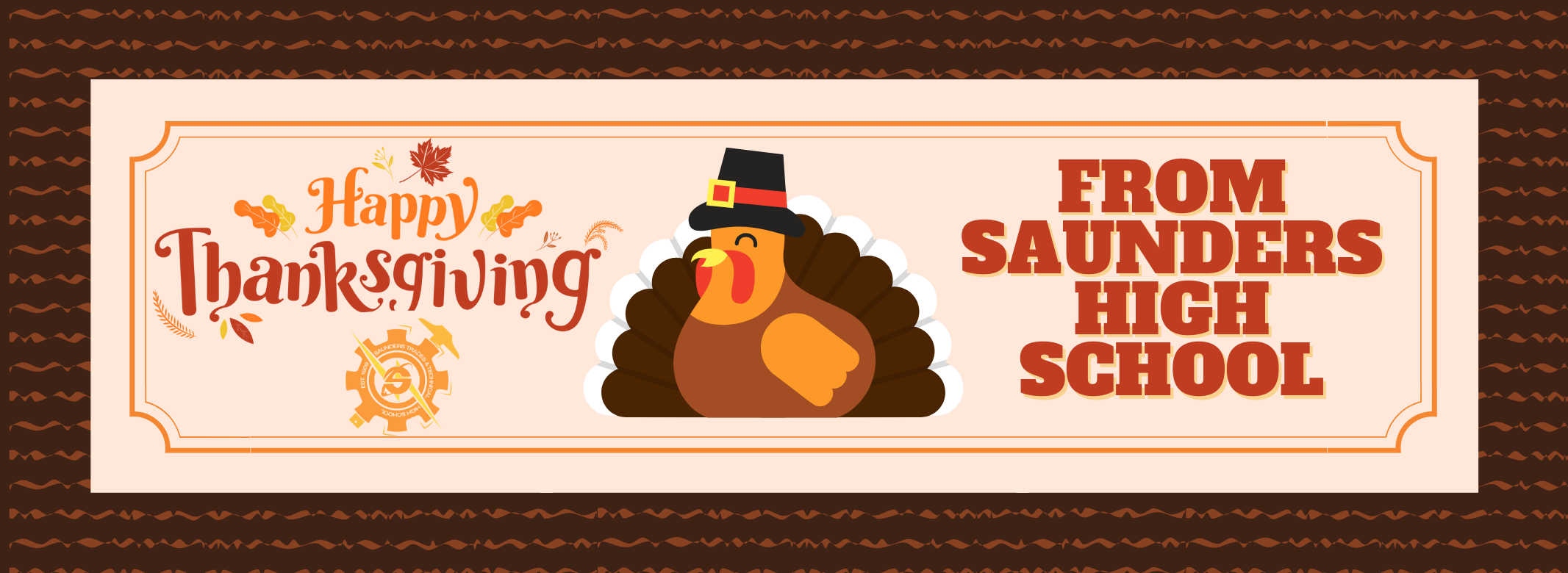 Happy Thanksgiving from Saunders HS
