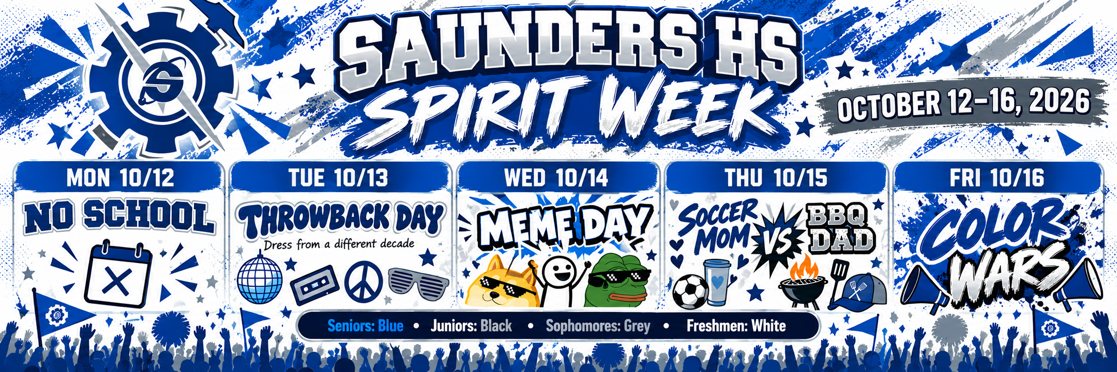 Saunders HS Spirit Week 2026