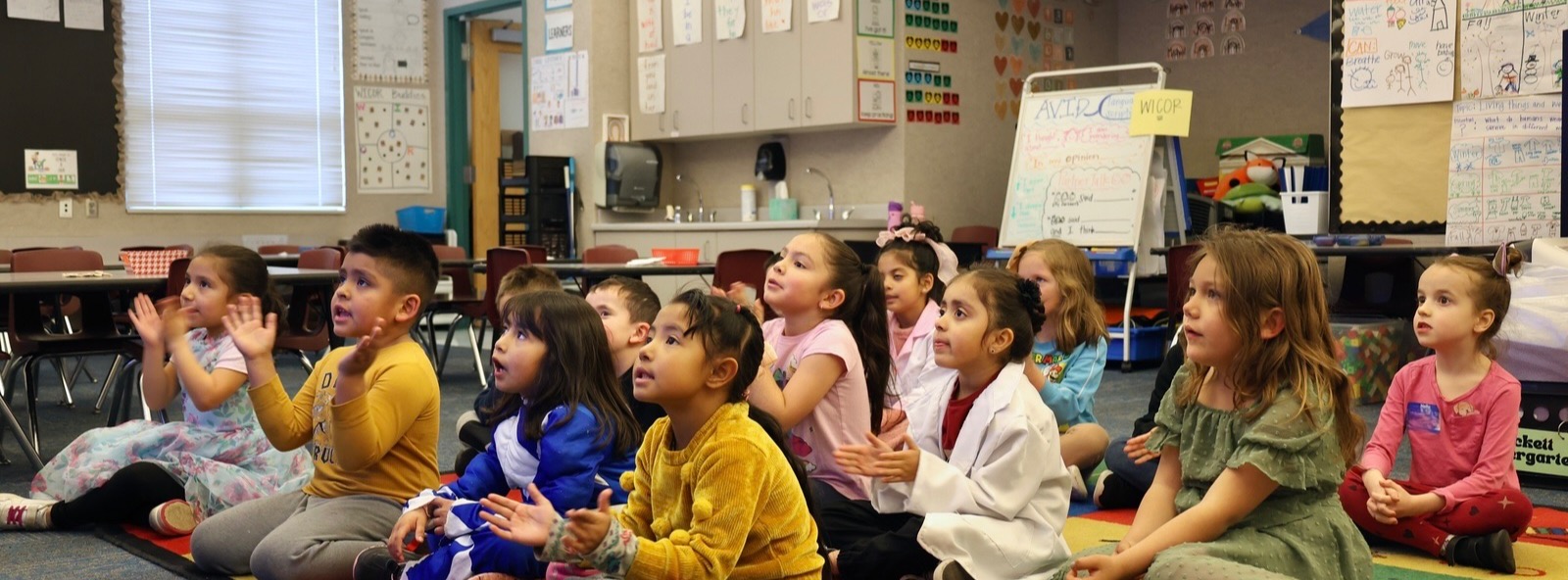 Students in kindergarten class