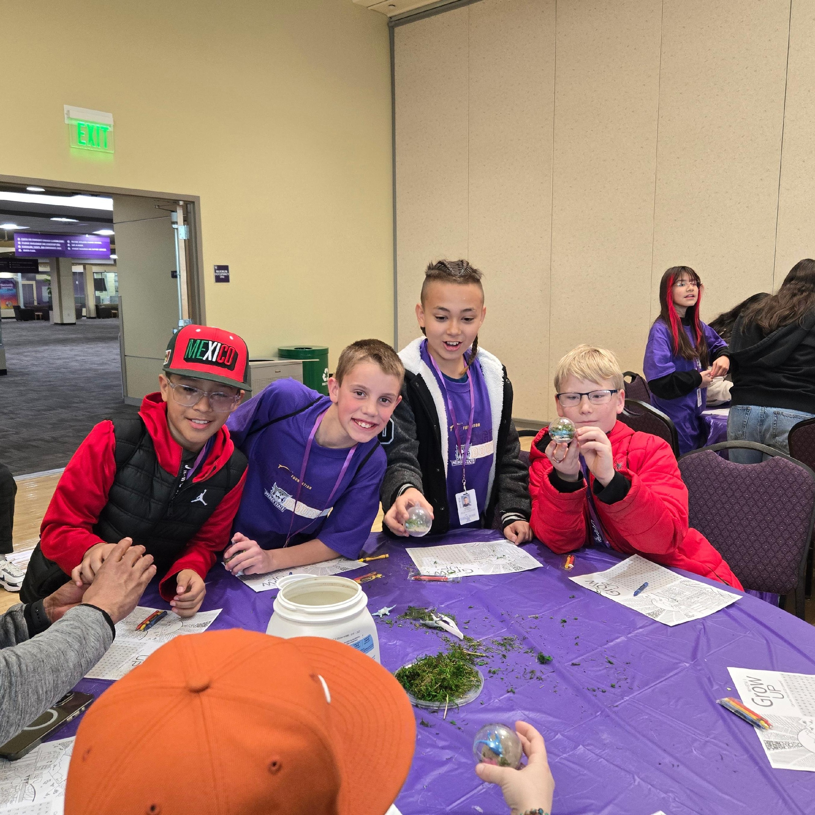 Students working on a STEM project