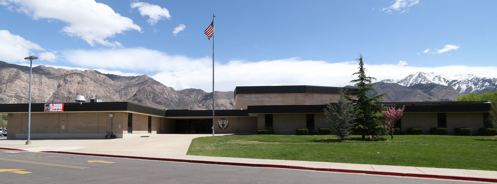 Another photo of the front of the school