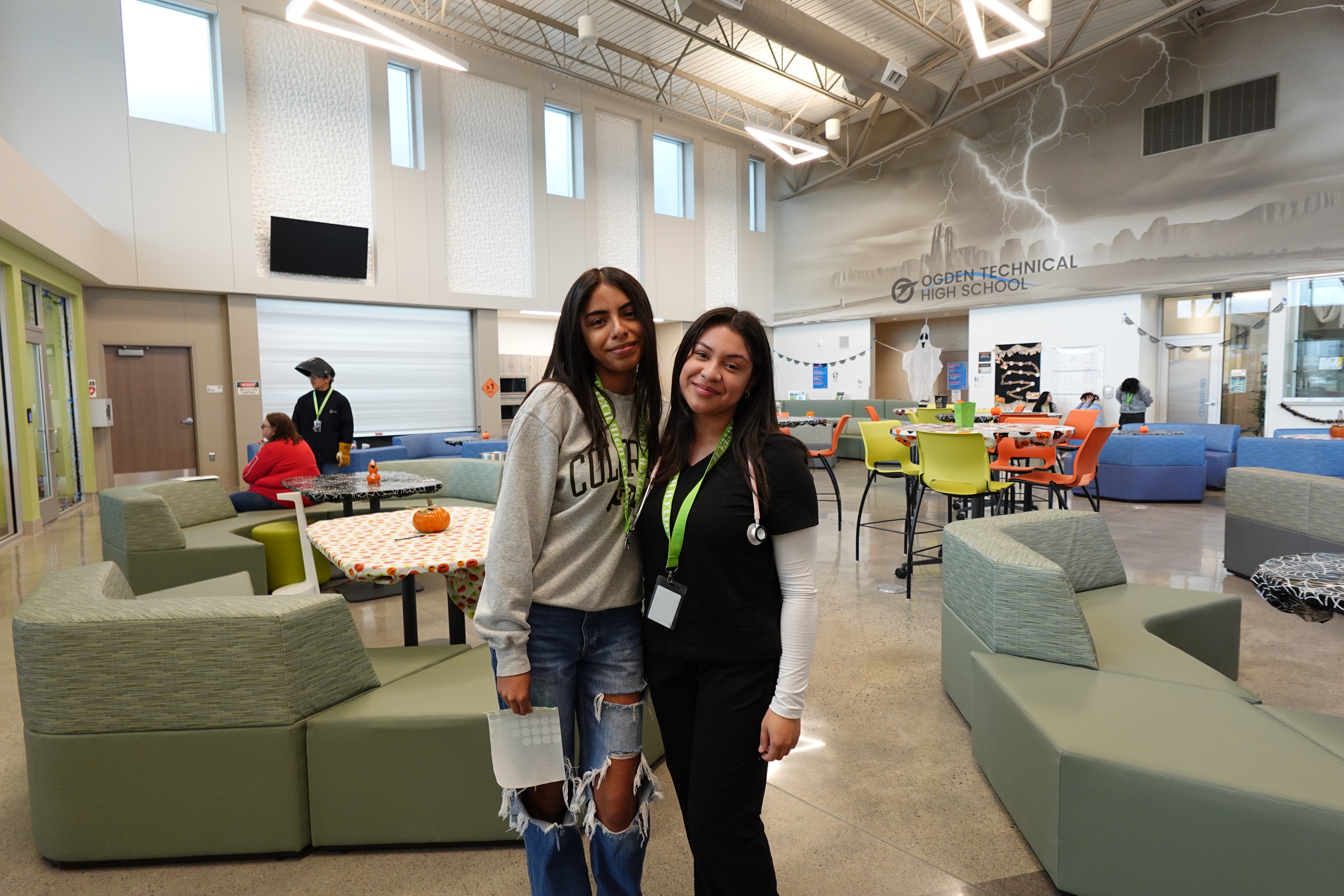 Two students in the thunderdome 
