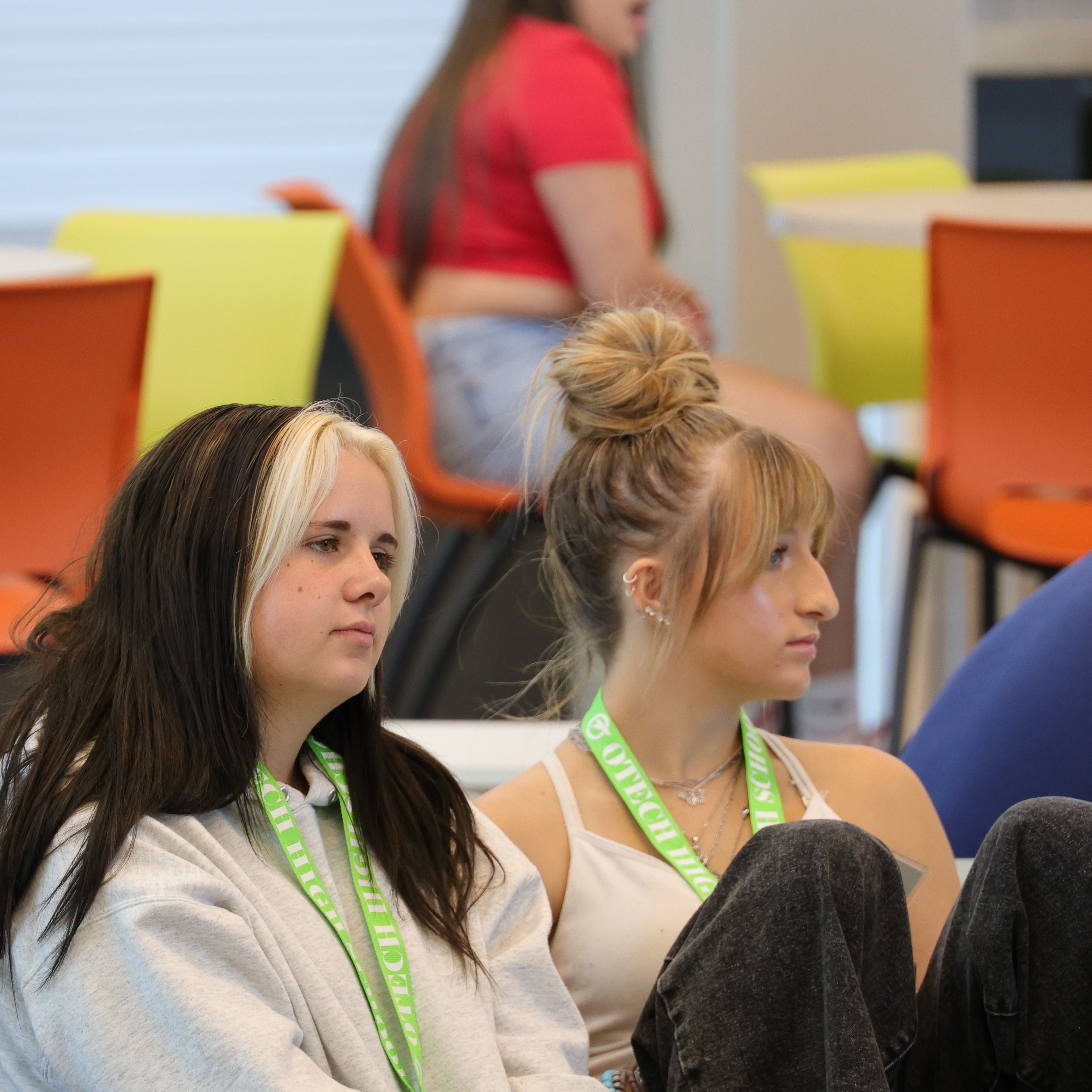 Students sitting 