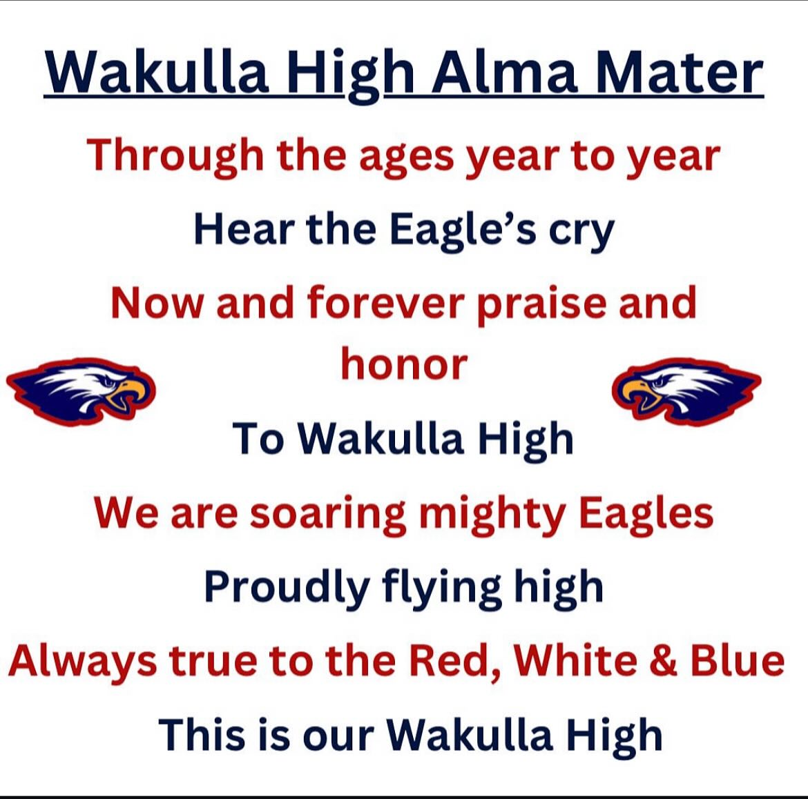 Wakulla High Alma Mater