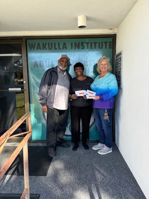 The Manning's with Wakulla Christian Coalition Donate to WI