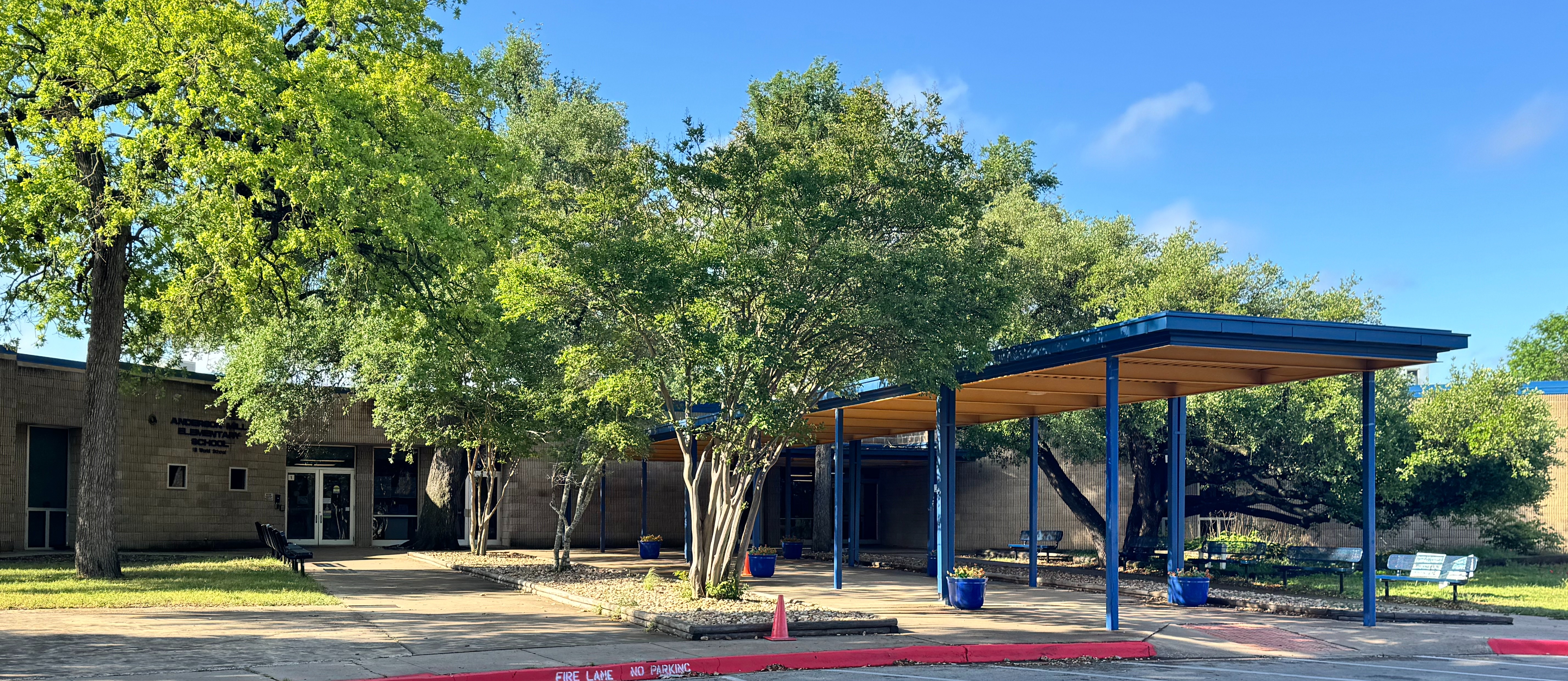 front of building