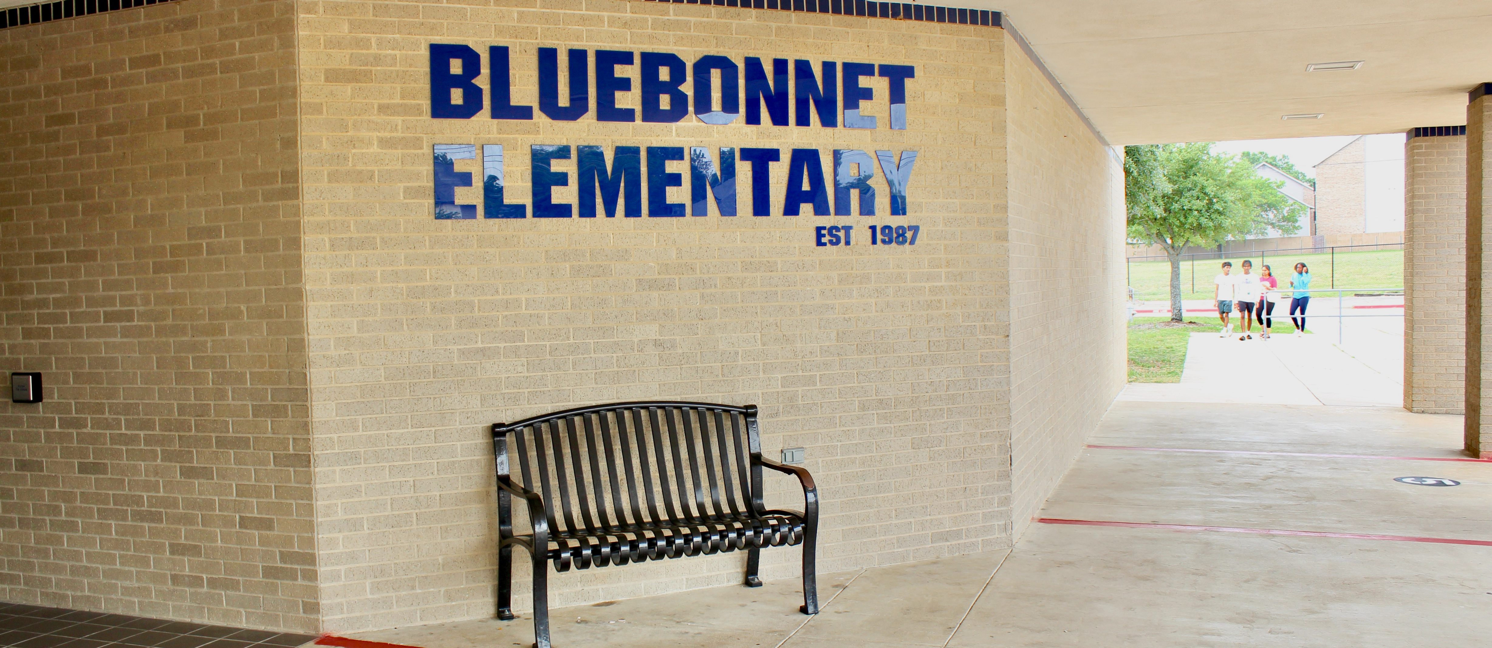 front of building