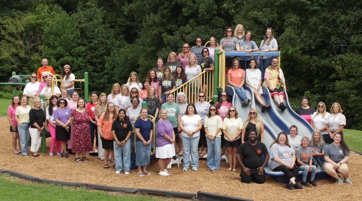 Picture of the the faculty and staff of Cooleemee Elementary for the 2024-2025 school year.