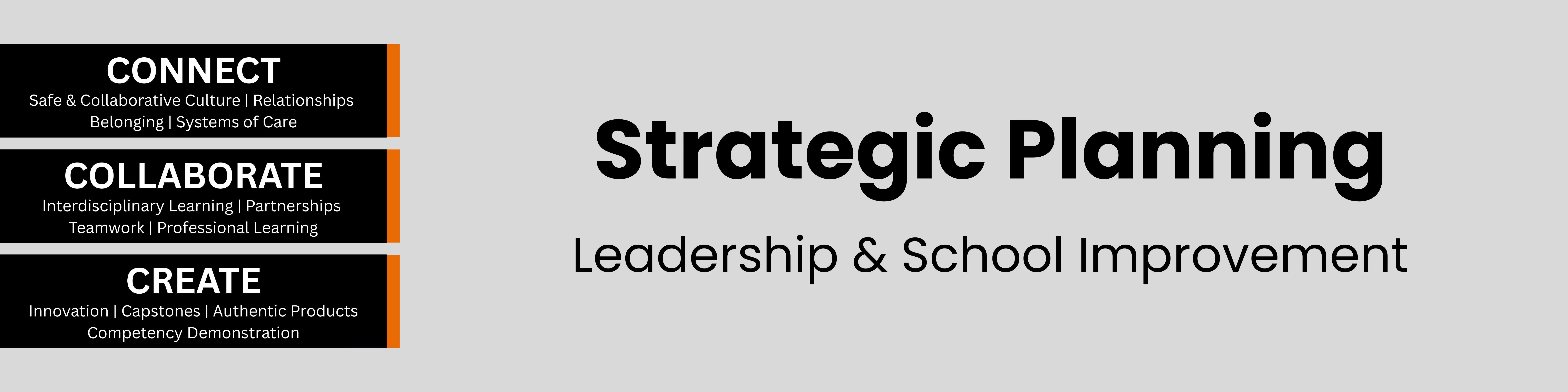 Header: Strategic Planning- leadership & school improvement