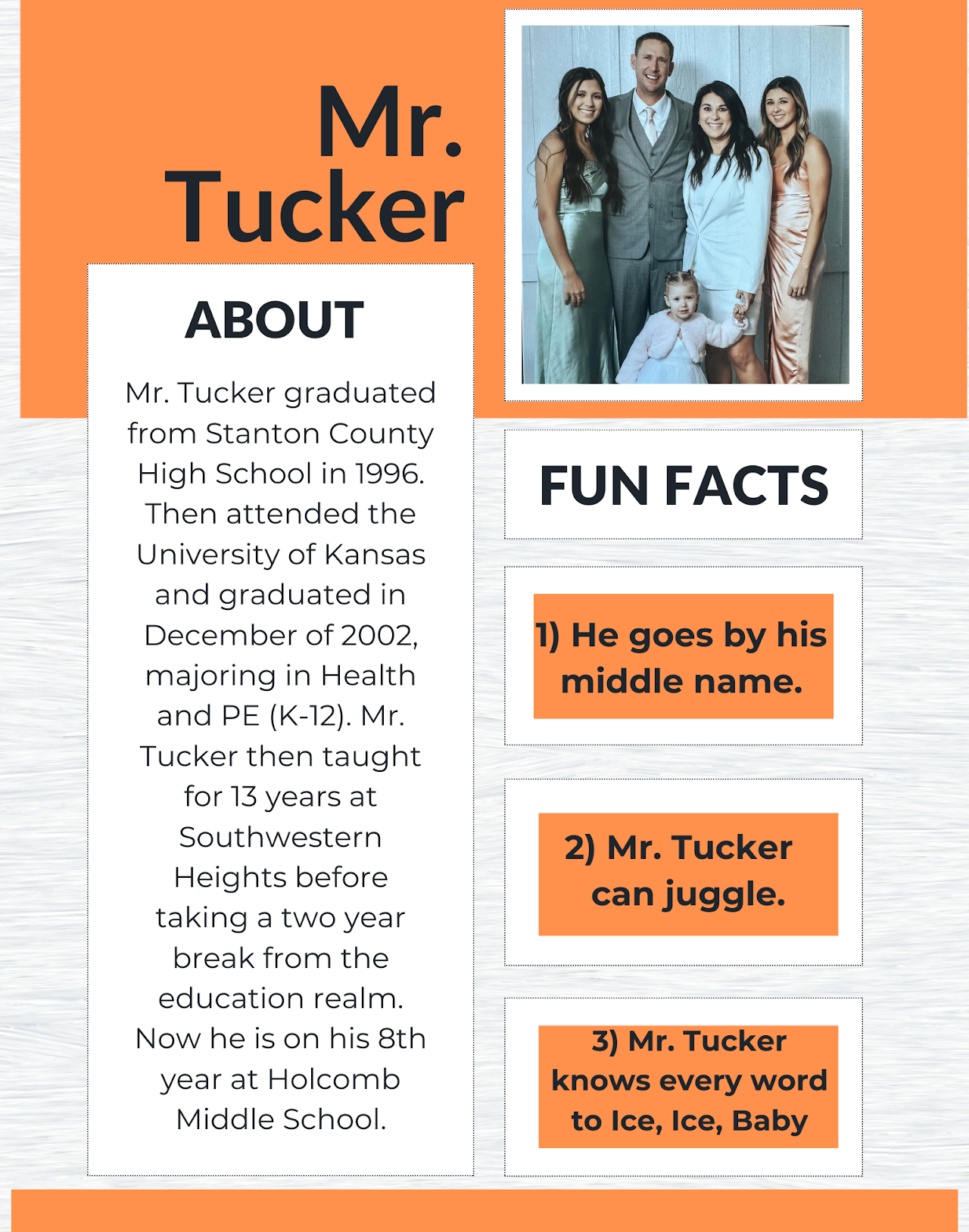 Mr. Tucker Spotlight Please click image for screen reader friendly version