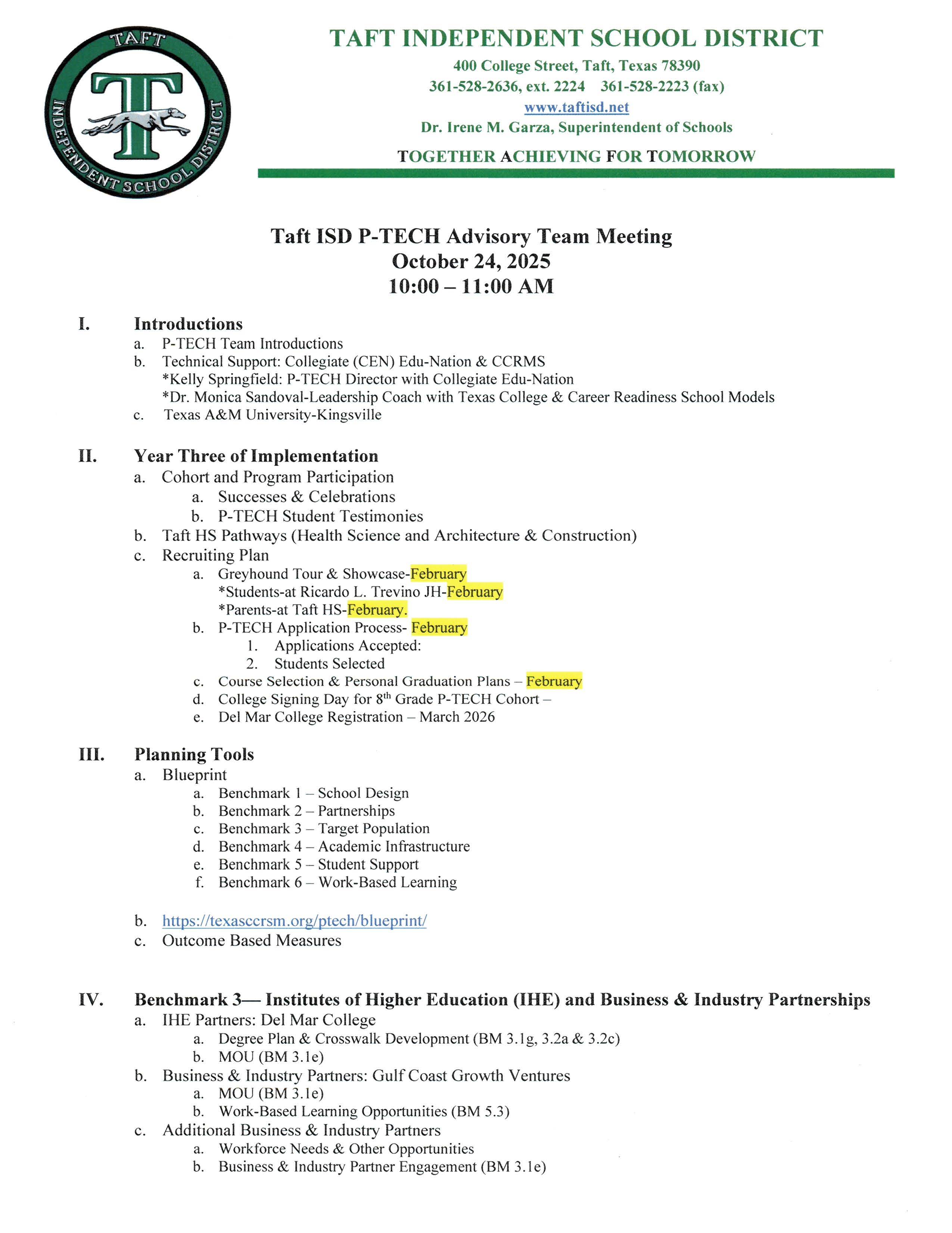 Advisory Meeting 2
