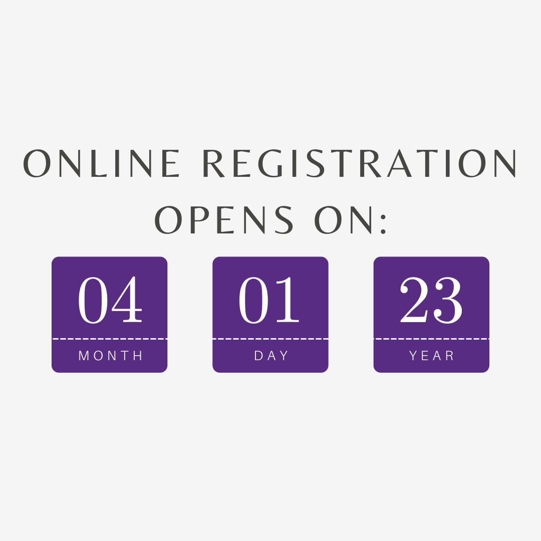 Online Registration Opens Date