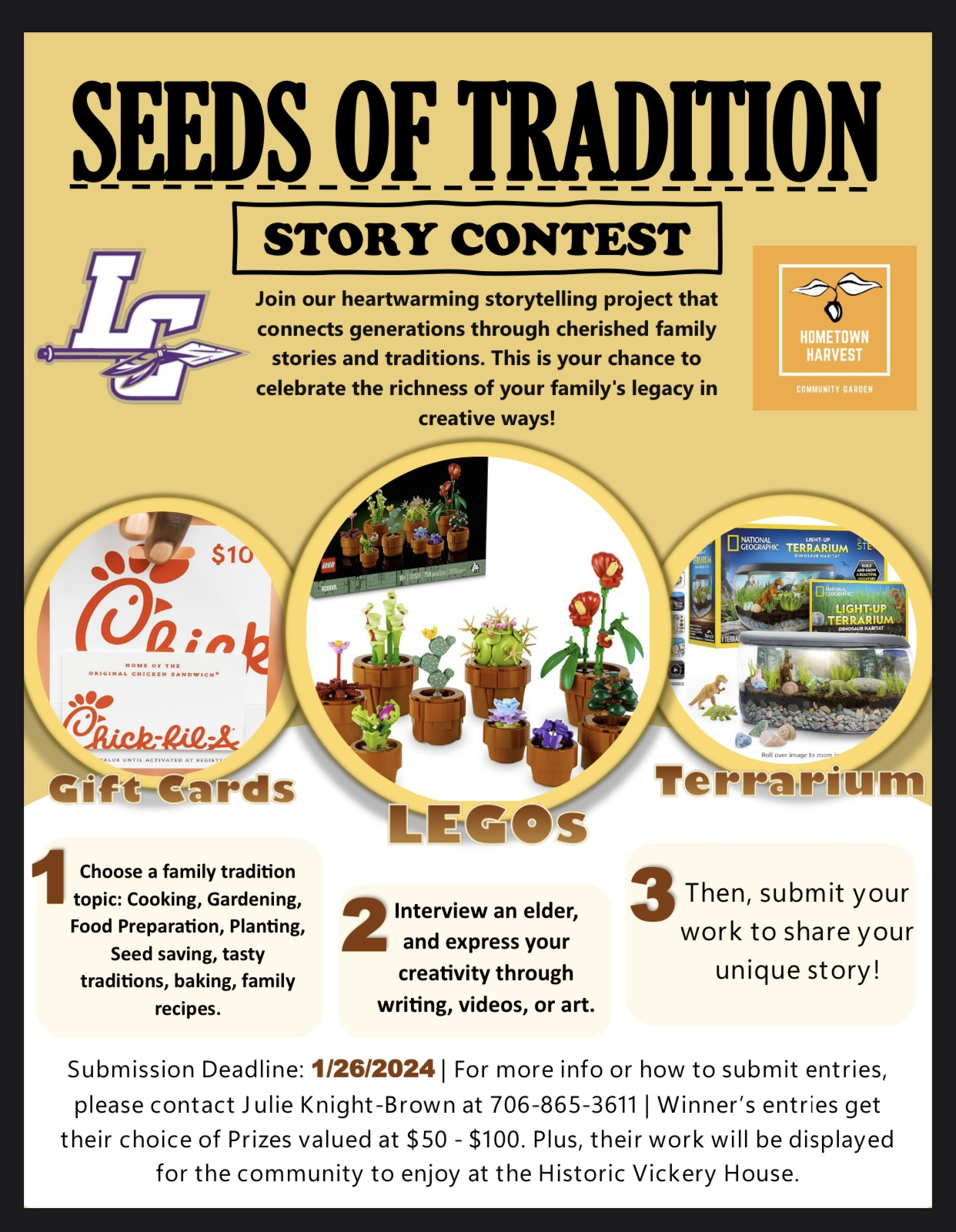 Seeds of Tradition contest flier, fall '23