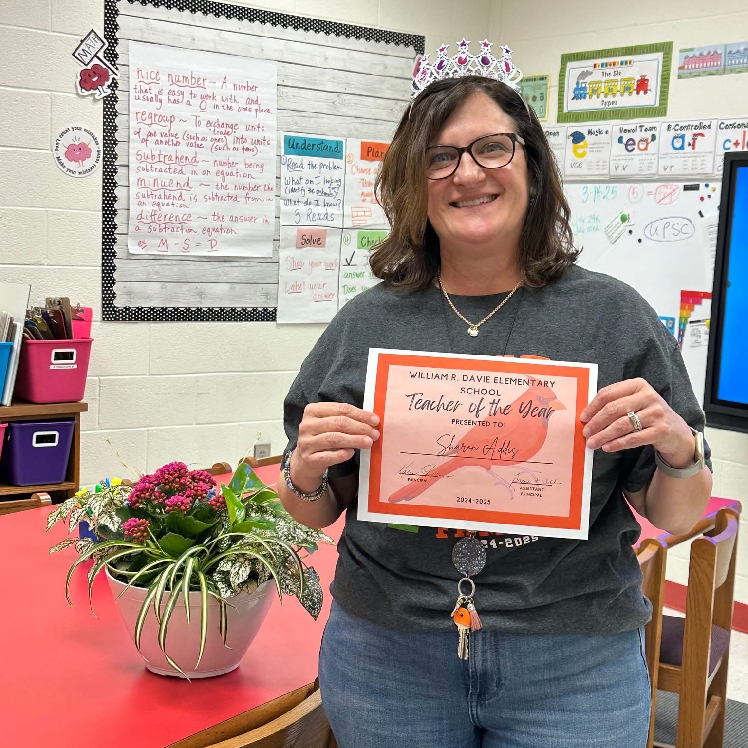Teacher of the Year Sharon Addis