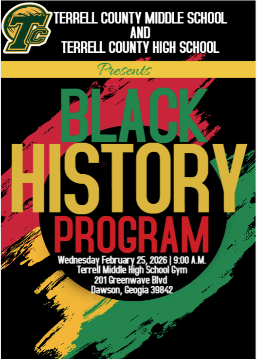 A flyer about the Black History Month program