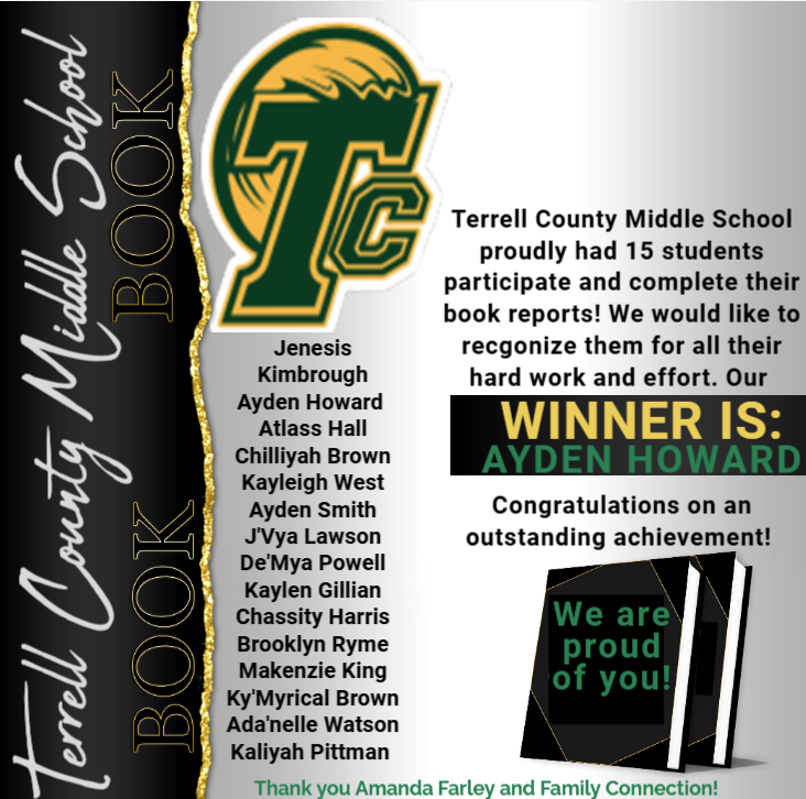 A flyer celebrating students success.