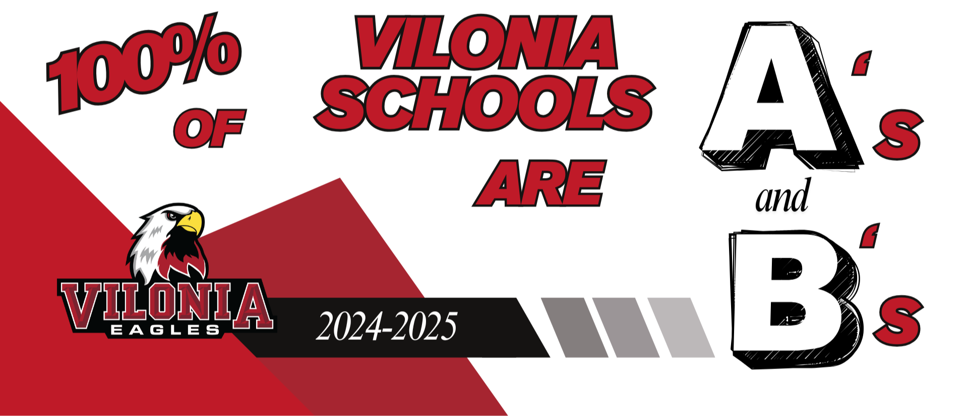 vilonia schools are 100% As and Bs