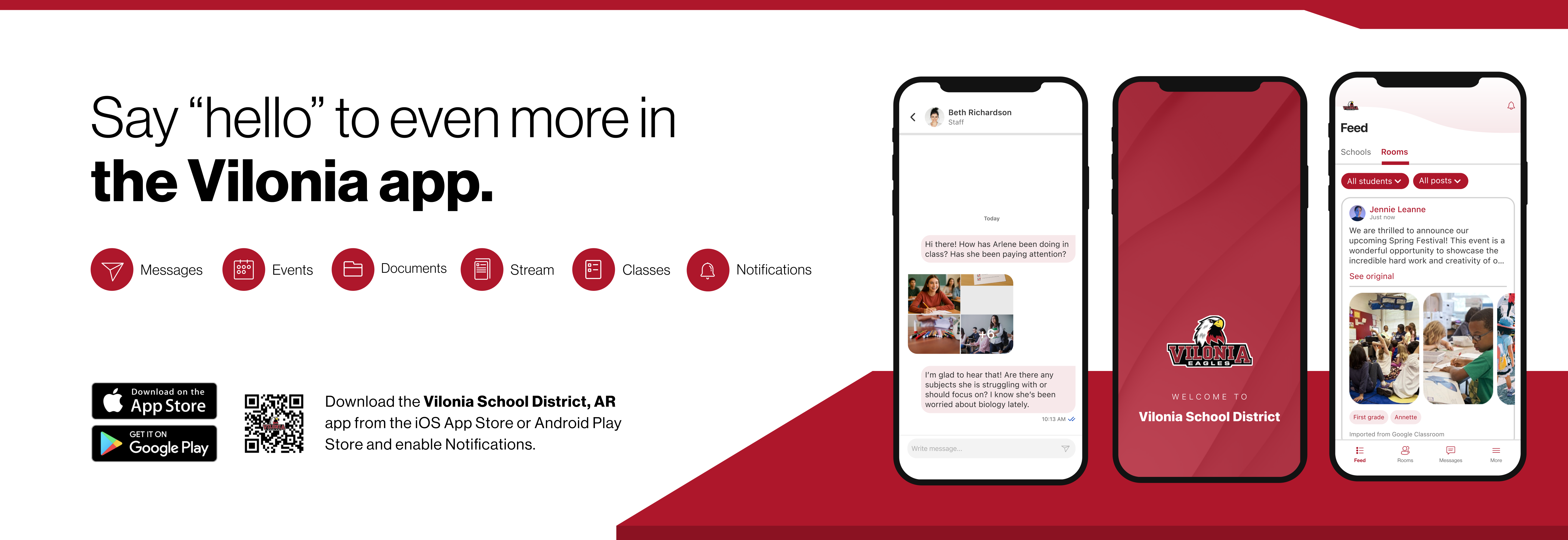 Download the Vilonia Schools App