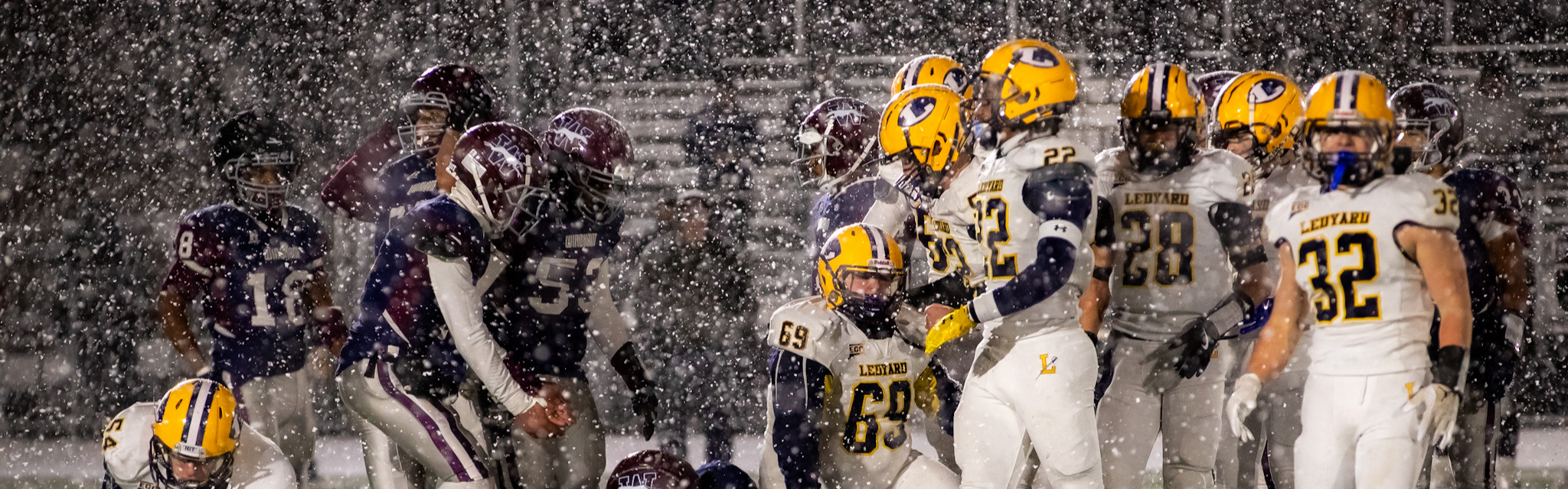 football team celebrating a win