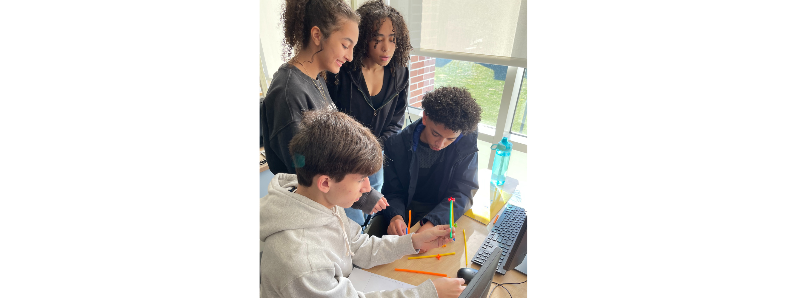 students working together on a project