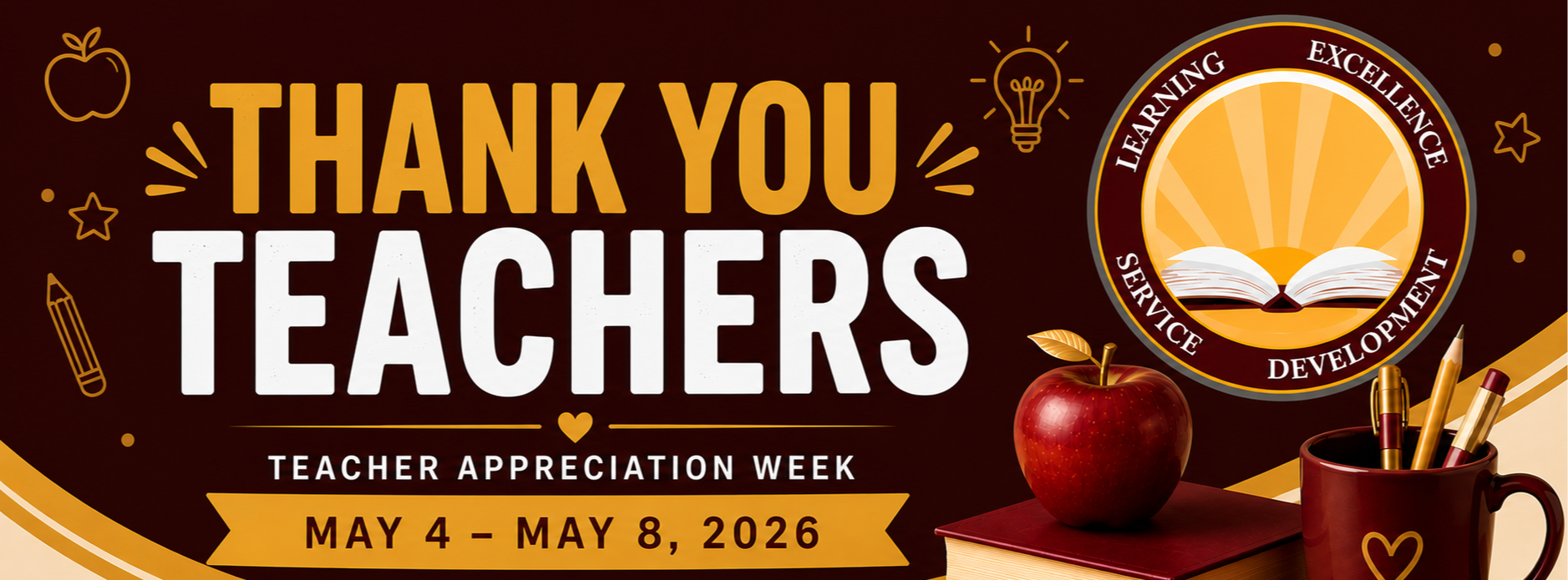 Teacher appreciation week, thank you teachers