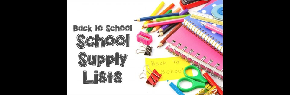 School Supply Lists 2026-2027
