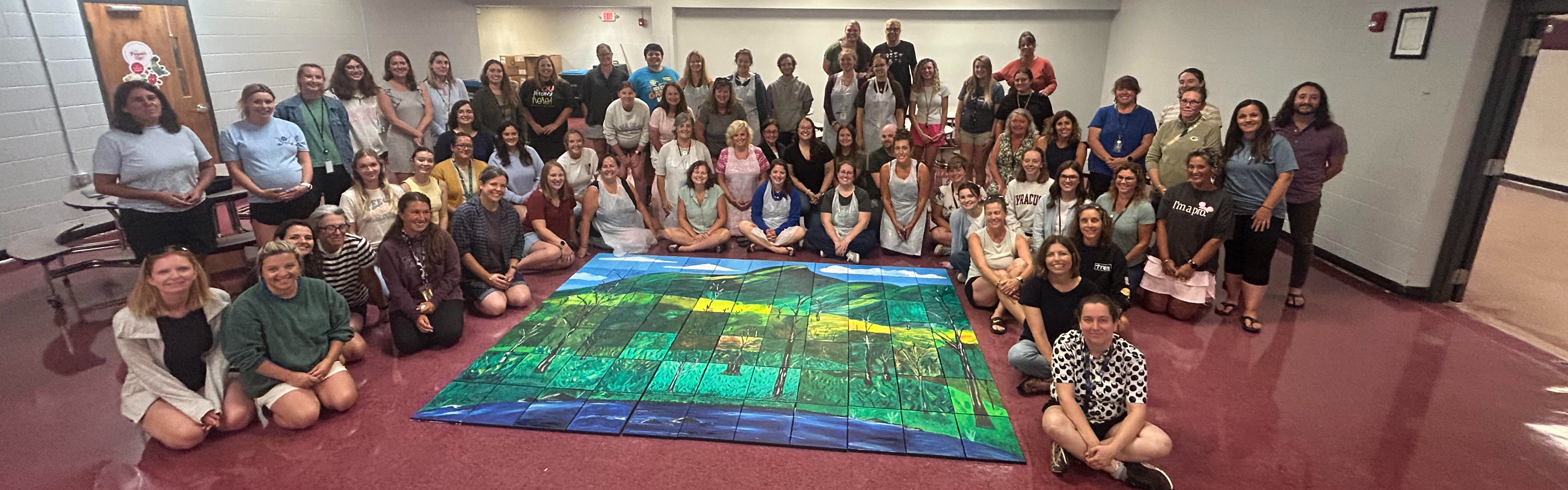 Staff Puzzle Mural 2025