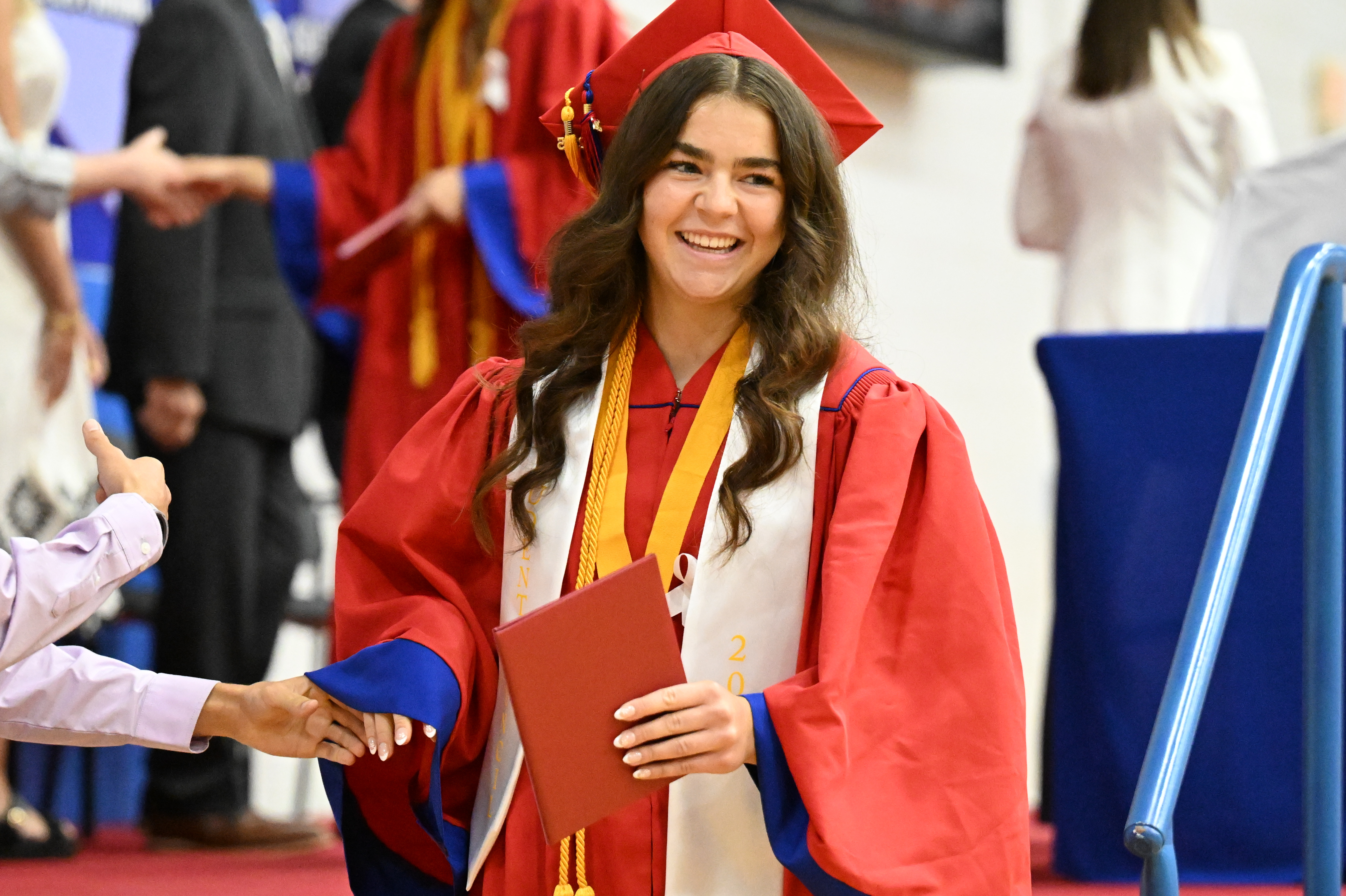 graduate with the diploma