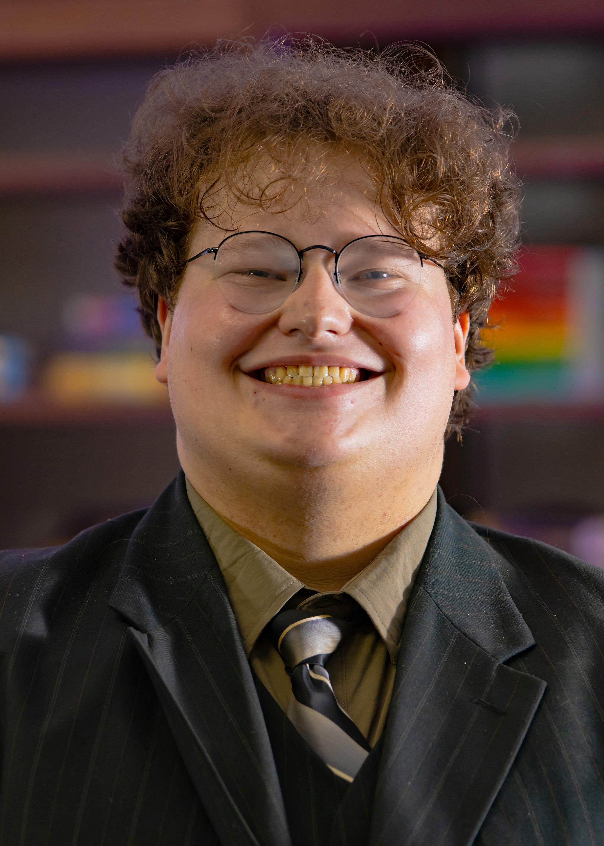 a guy talking into a microphone