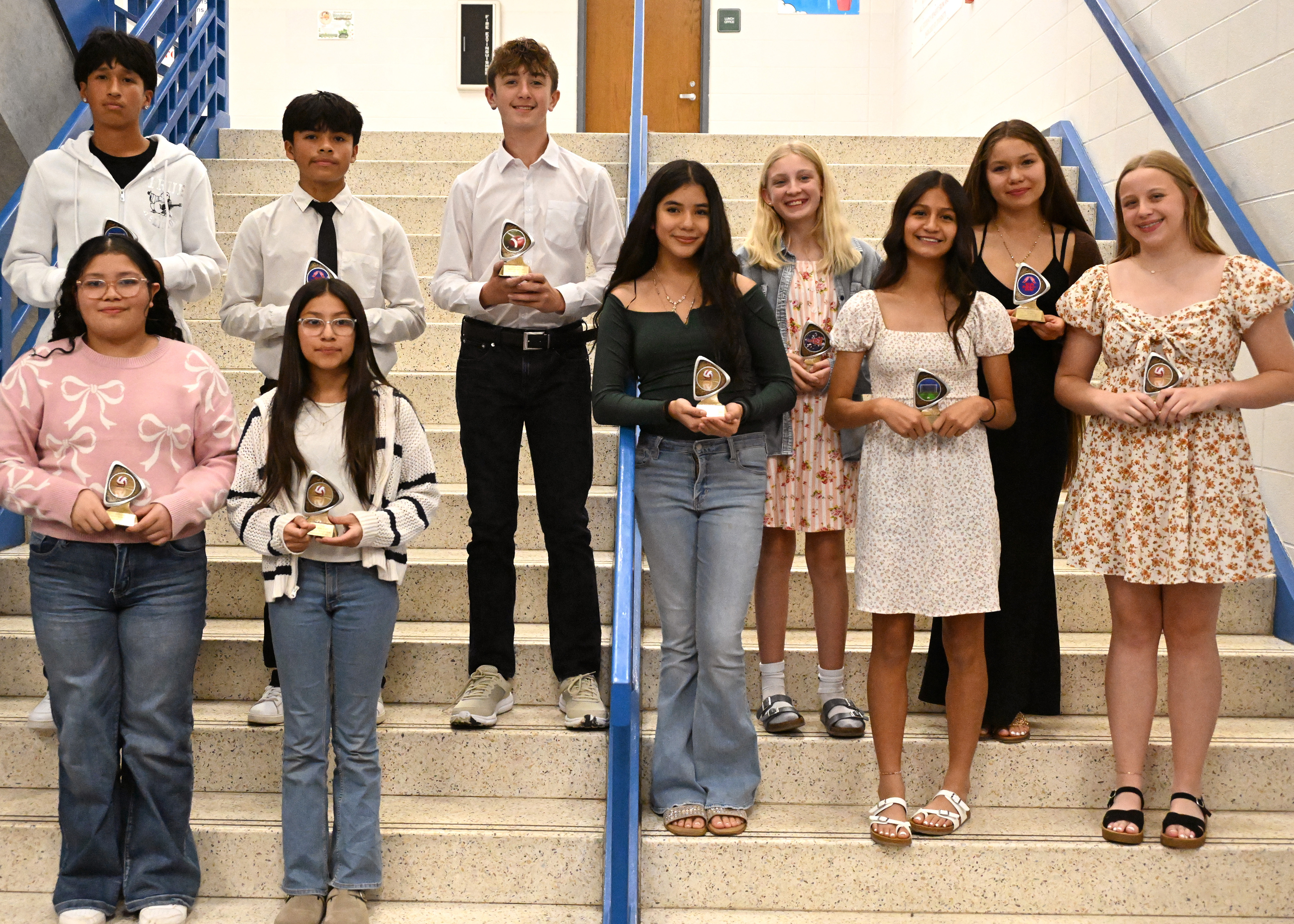 west noble middle school charger strong award winners