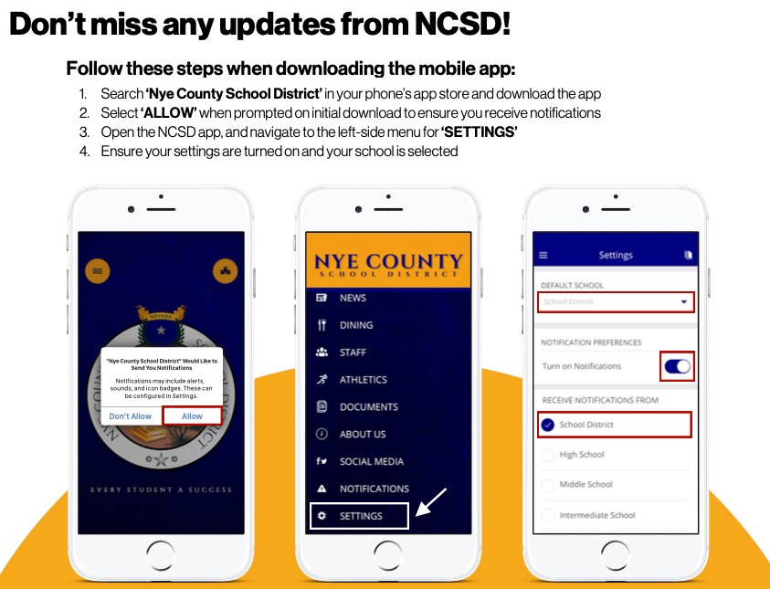 NCSD Mobile App - Notifications