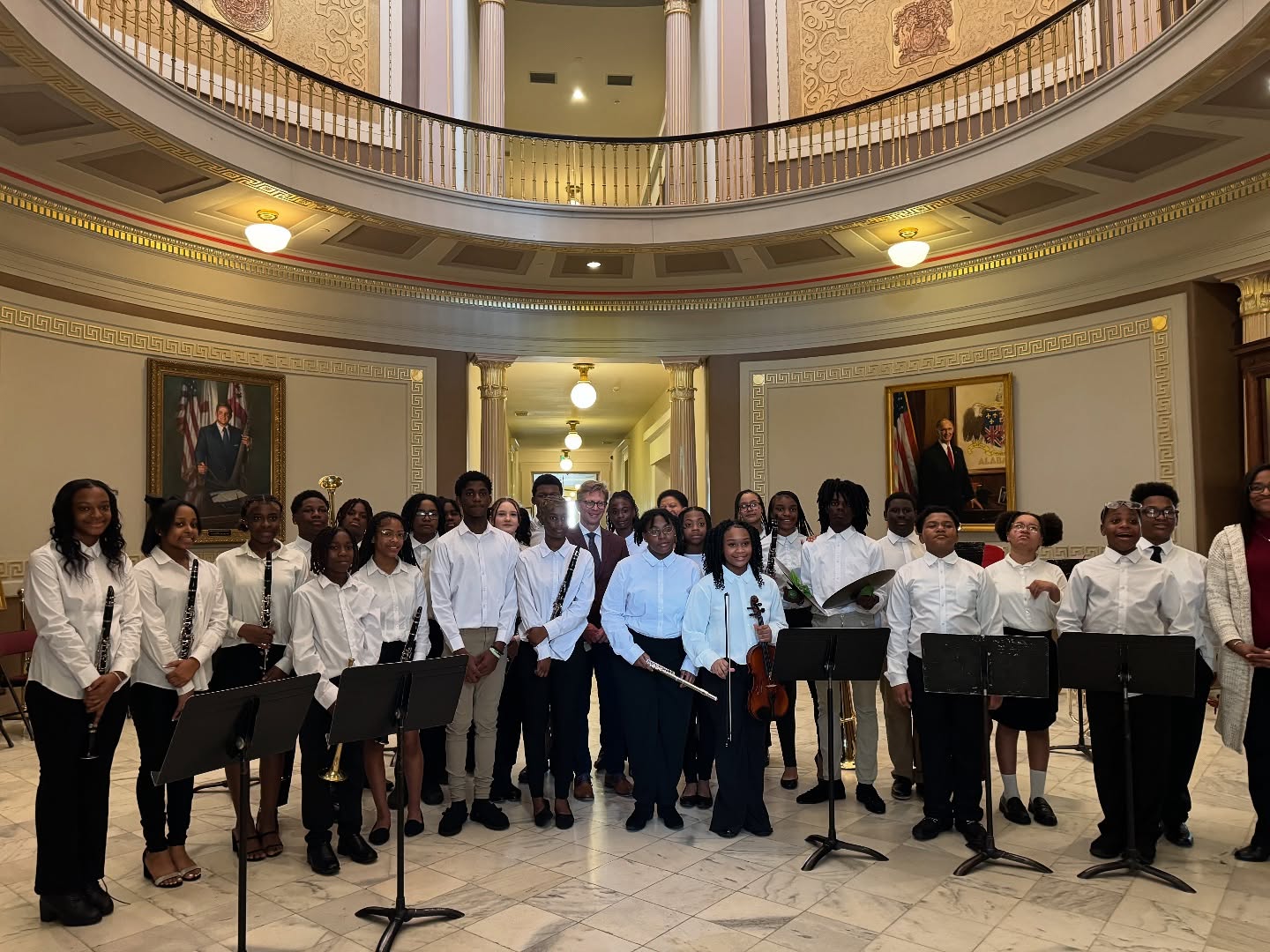 Calloway-Smith band performing at state Capitol