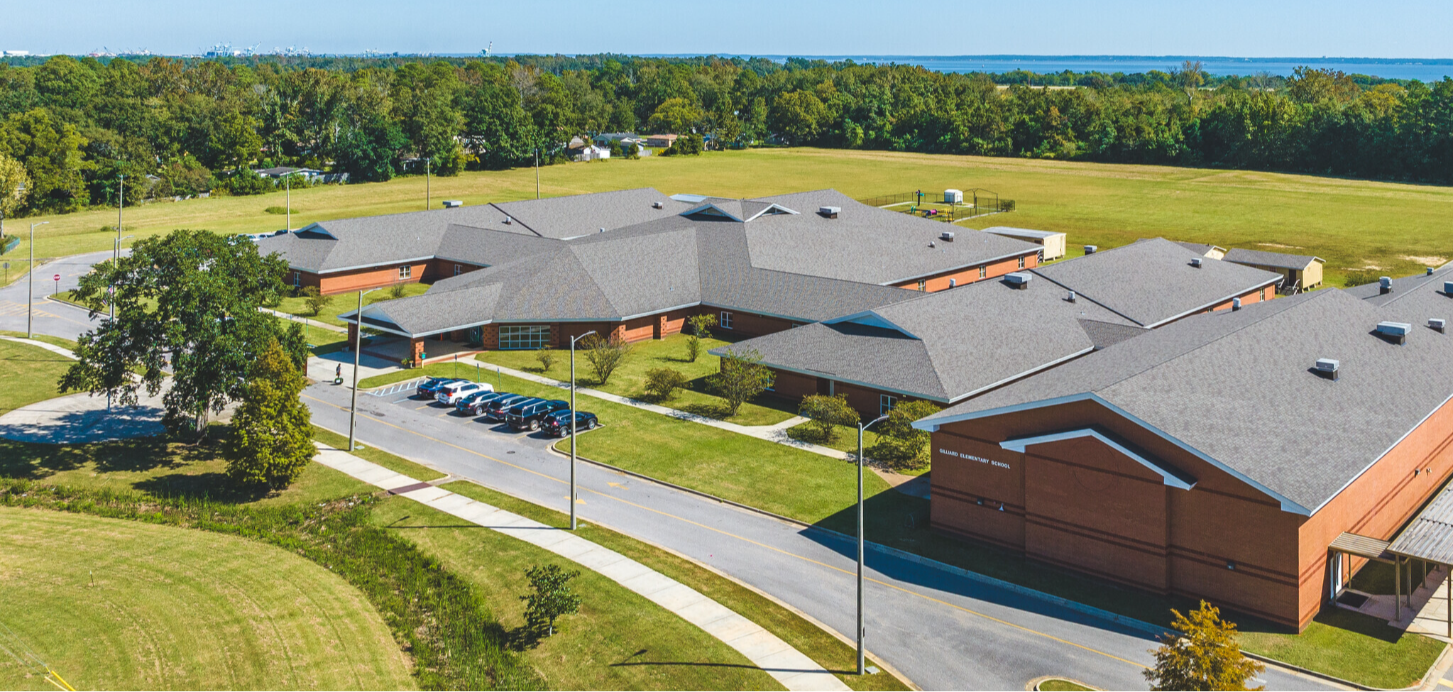 Aerial Gilliard Elementary School