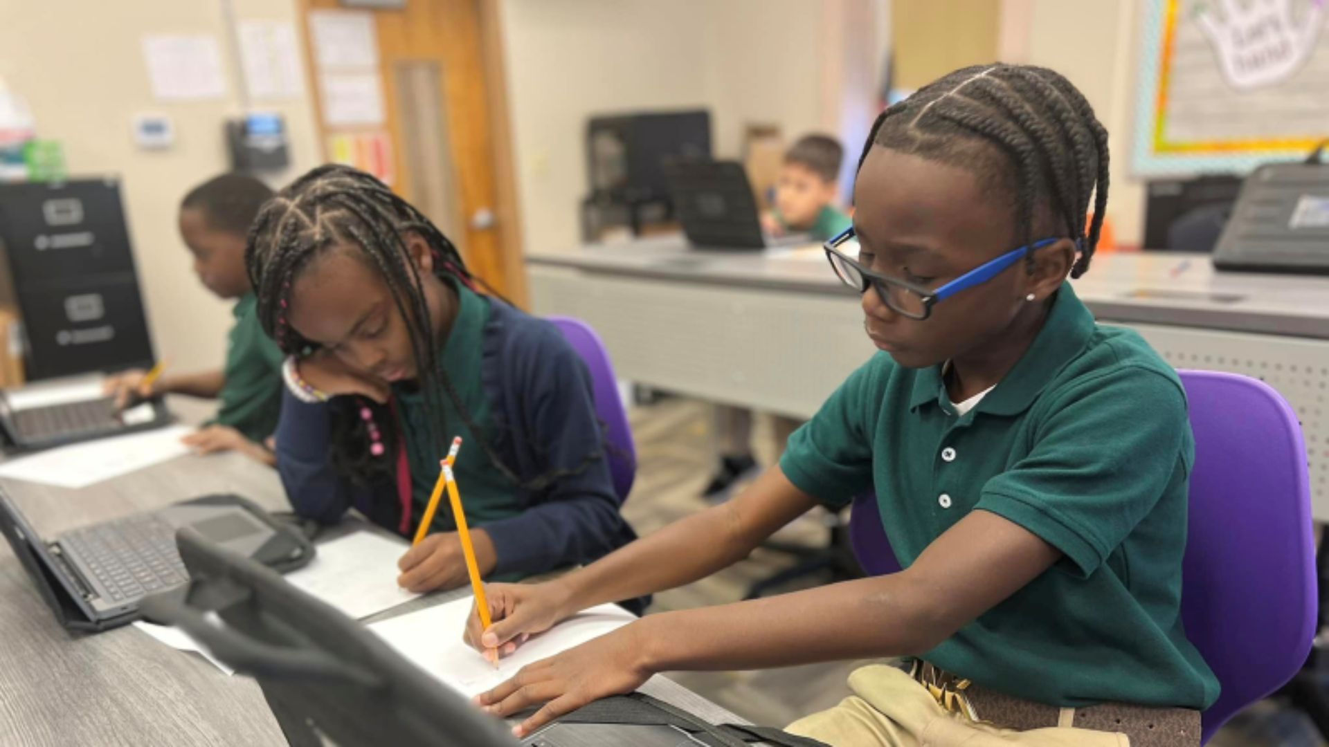 Students Working