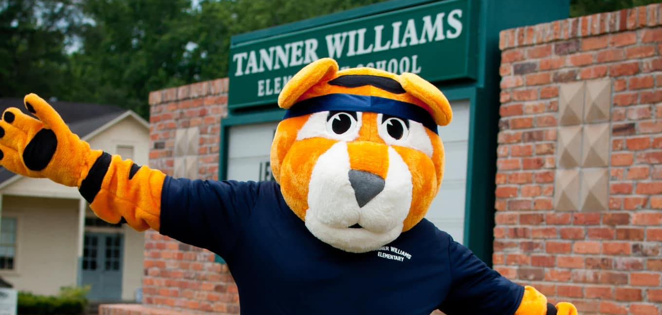 Tanner the Tiger at Tanner Williams Elementary School