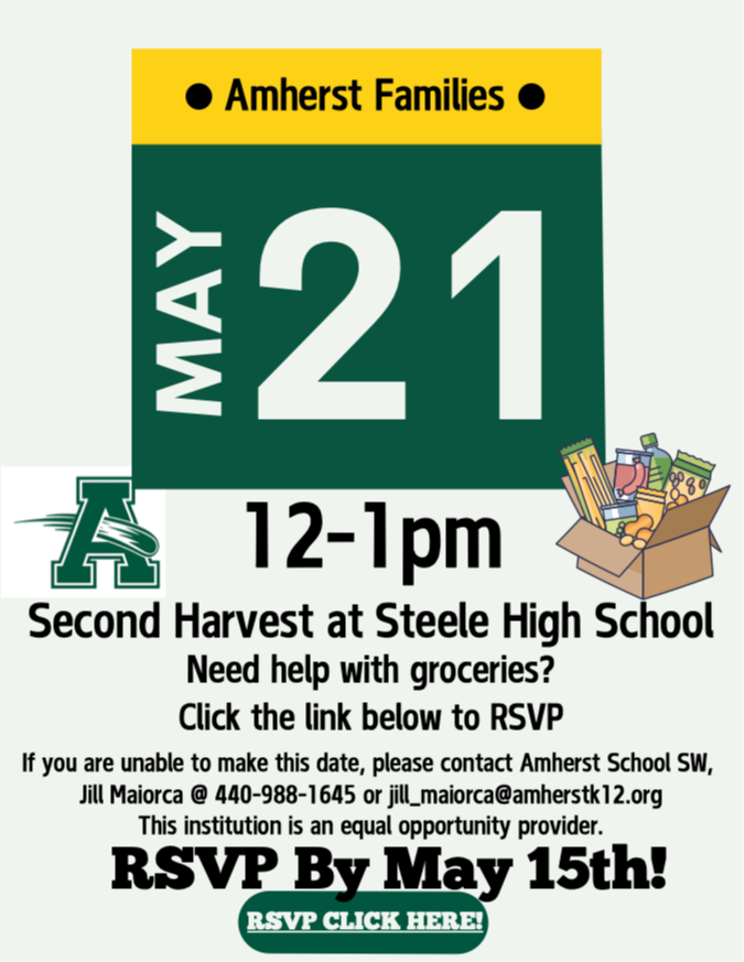 Second harvest flyer - May 21, 2026 from 12-1p