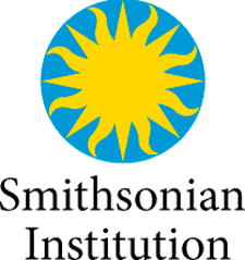 Logo of the Smithsonian Institution, featuring a stylized design representing American history and culture.