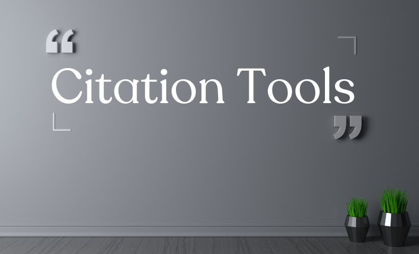 A collection of citation tools displayed on a digital interface, showcasing various formats for academic referencing.