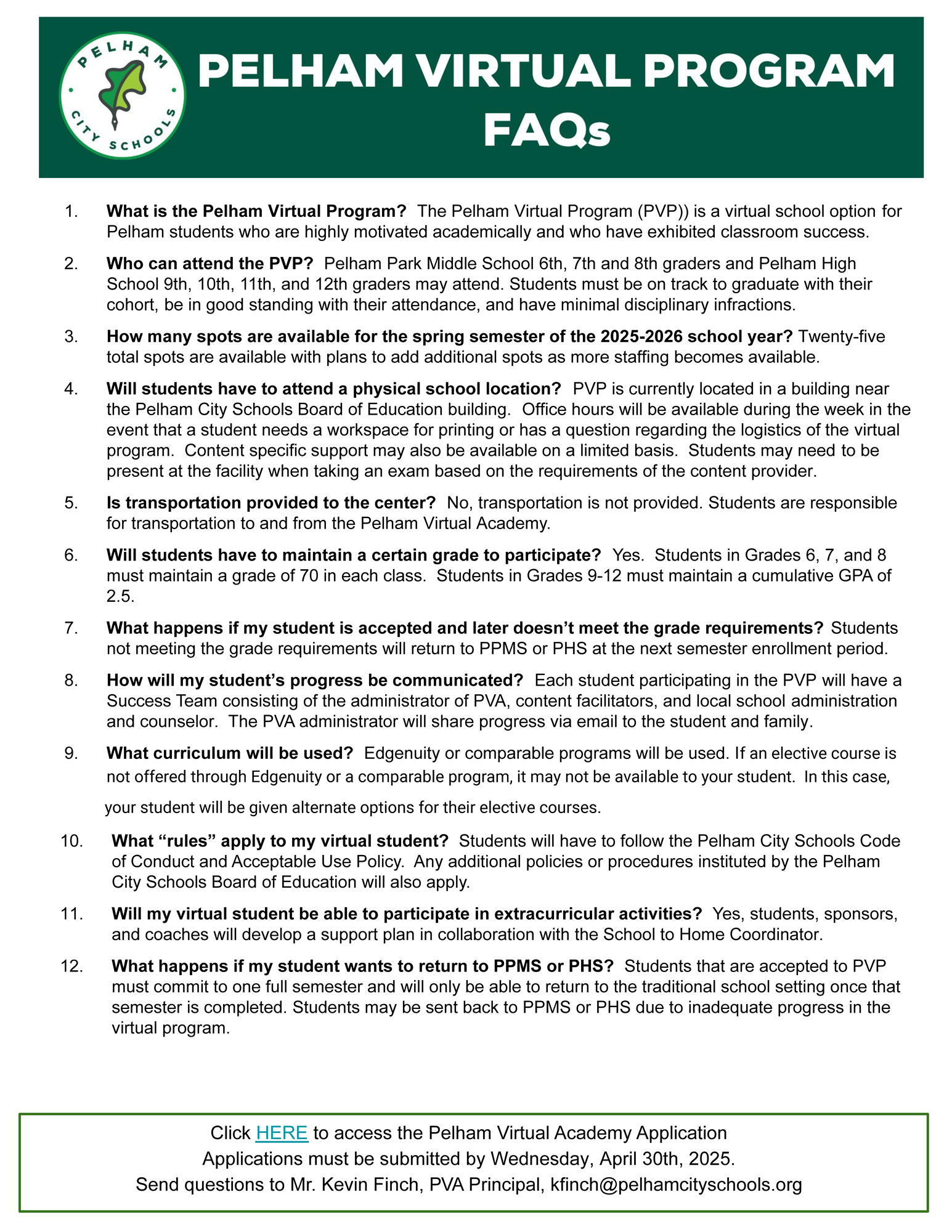 PVP FAQs - Fall Application 2025