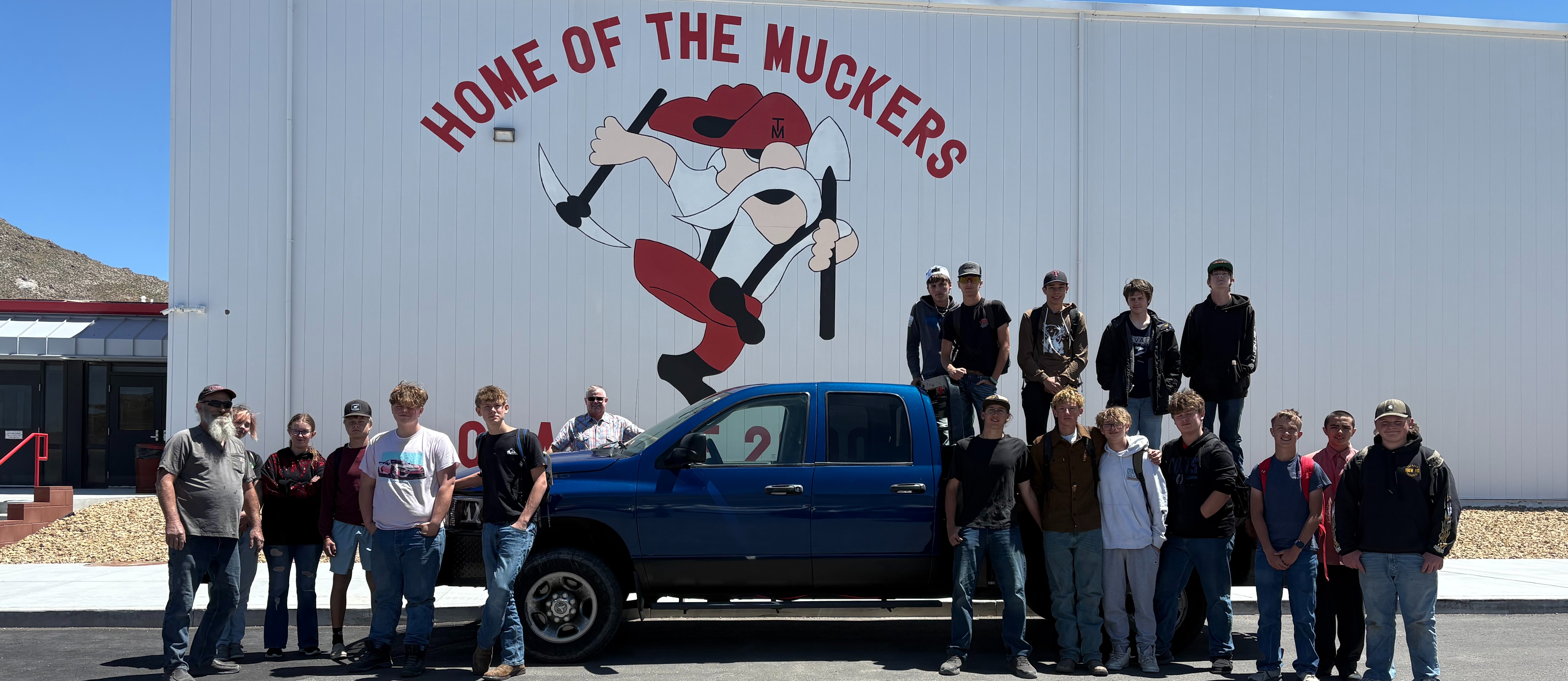 Tonopah High School Students with their Semester Autoshop Project