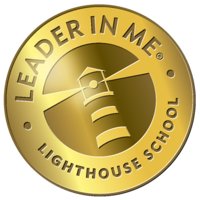 A lighthouse symbolizing guidance and leadership at a school, representing the "Leader in Me" program's values.