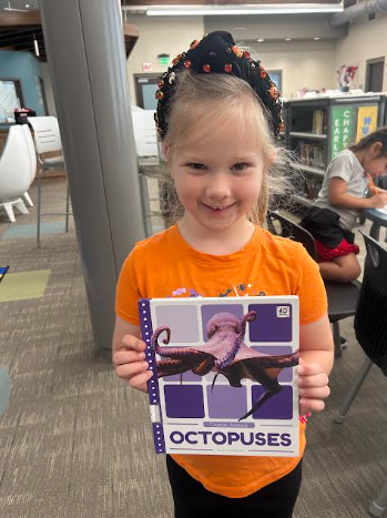 Kindergartener with Book