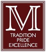 Mechanicsburg High School logo featuring a stylized design with school colors and the name prominently displayed.